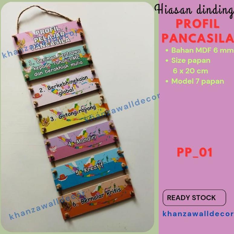 NEW Hiasan dinding/hiasan kelas profil pelajar pancasila [terbaik][terlaris]