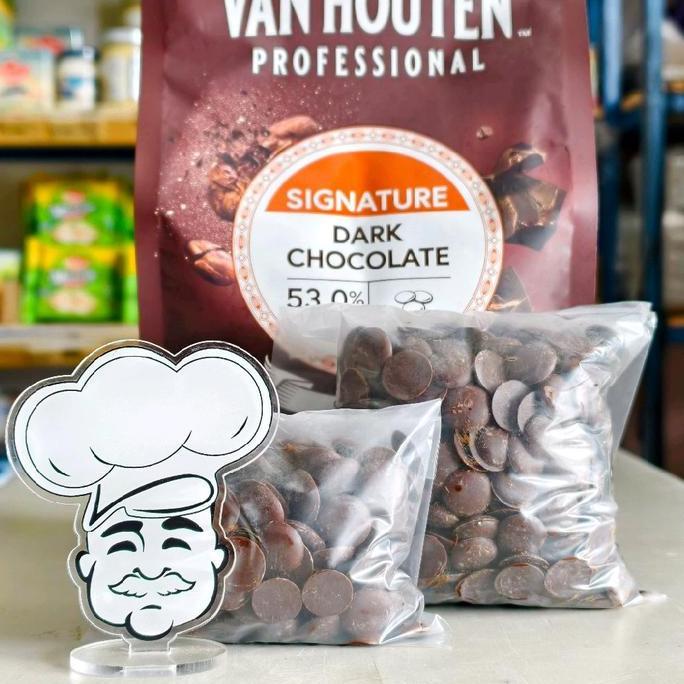 Pilihan- Van Houten Couverture Dark Chocolate 53% / Dark Coklat Couverture 100Gr, 250Gr