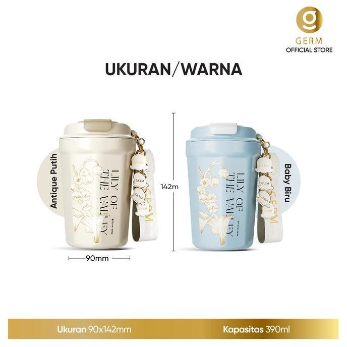 Termurahjaminan- Germ K3 Vacuum Termos Cup S31603 Baja Tahan Karat Portabel With Liontin Dekoratif 3