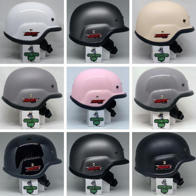 Helm HBC army solid polos helm retro army