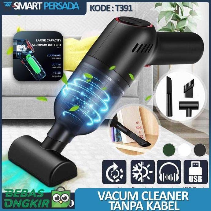 Bisalgsgkemas- Vacum Cleaner Penyedot Debu Portable Tanpa Kabel Vakum Kasur Sofa
