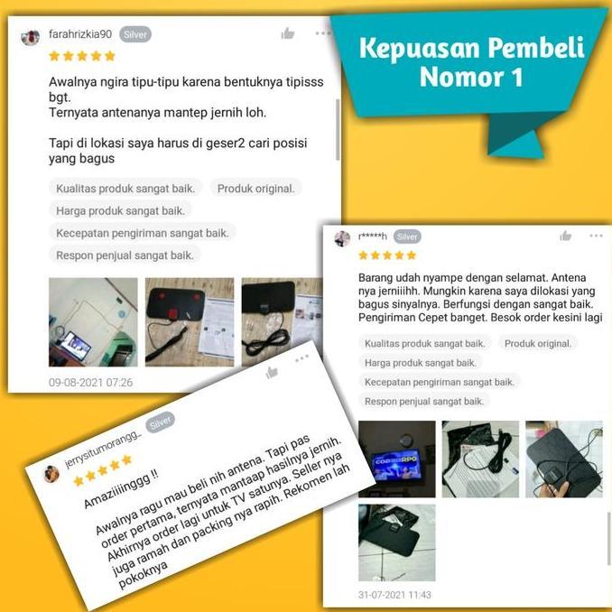 Bisacod,- Antenna Tv Dital Indor Super Jernih Antena Analog Taffre