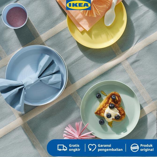 (Good) IKEA KALAS Piring Makan Bayi Serbaguna Warna-Warni Isi 6pcs