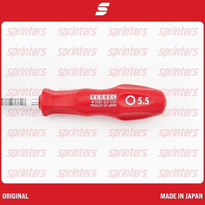 Tools- Obeng Shock Sock Sok Magnet Vessel 4110 5.5 X 115 Fuji Xerox