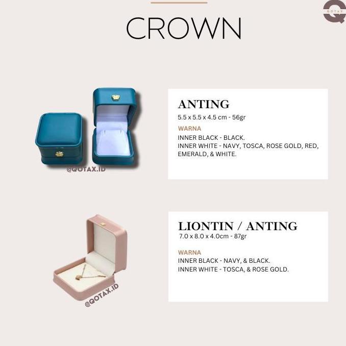 Kotak Perhiasan Mewah Kulit/Jewelry Box Set /Cincin/Kalung/Gelang/1Set PM