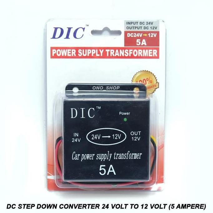 delibemart- DC Step Down Converter 24 Volt To 12 Volt (5 Ampere) Diskon