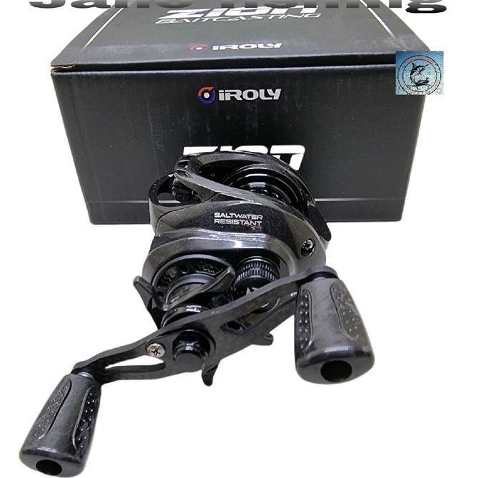 reel bc iroly zion shellow spool & Deep spool, body carbon, handle kiri/kanan