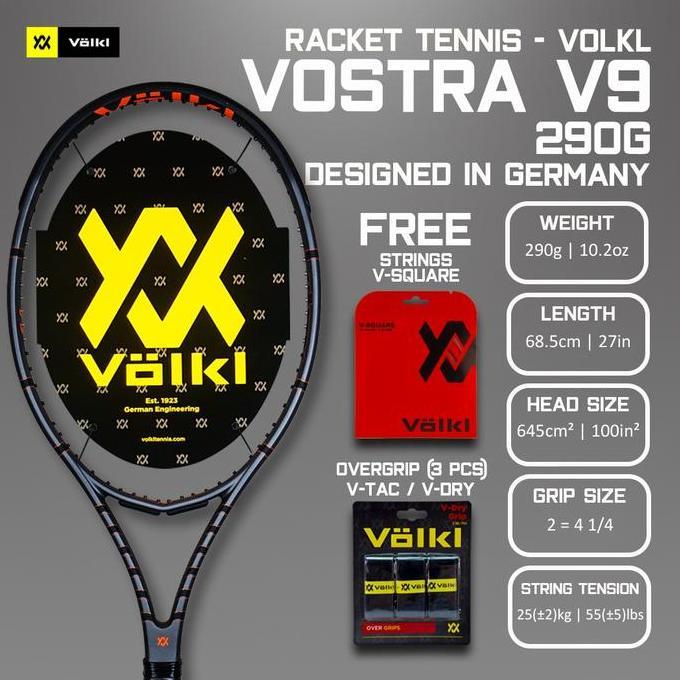 Raket Tenis Tennis Volkl Vostra V9 290G String Volkl V Square