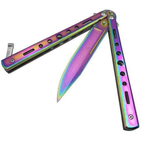 Anjas.Shop_ - Knifezer Pisau Lipat Folding 3 Color Cs Go Balisong Hunting Knife - C3 Camping