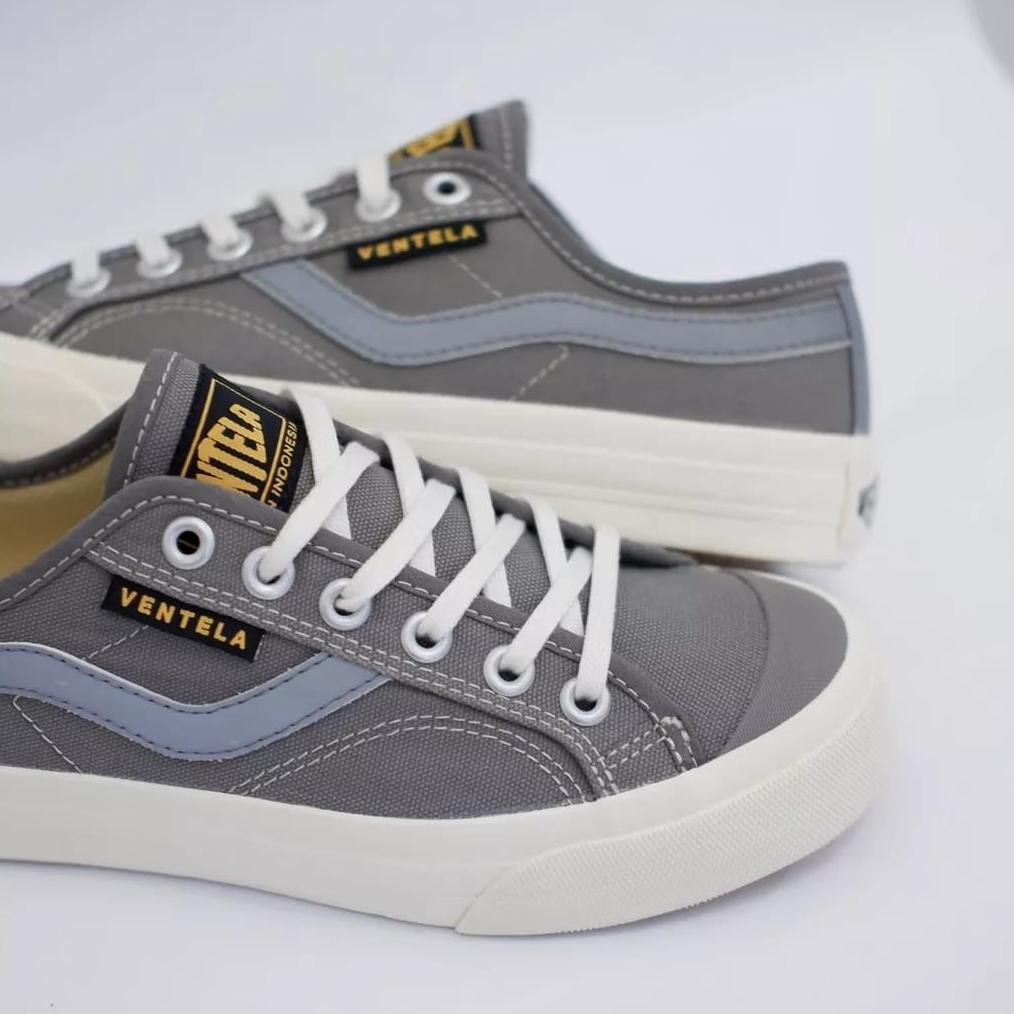 TERLARIS Sepatu Vantela New Public Grey Original 100% pria Kanvas Official Store