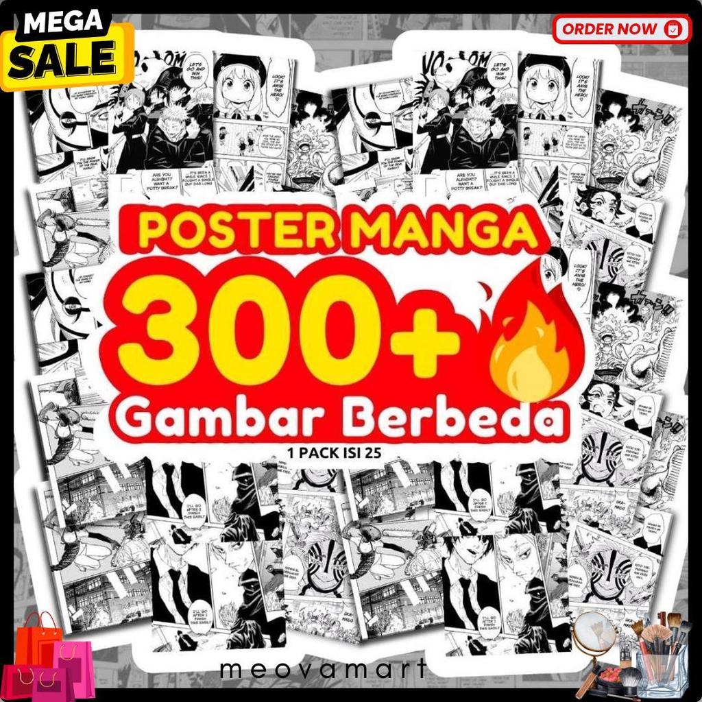 Terlaris Yms3 - Poster Manga Jujutsu Kaisen Death Note Tokyo Ghoul Chainsaw Man Tokyo Revenger Narut