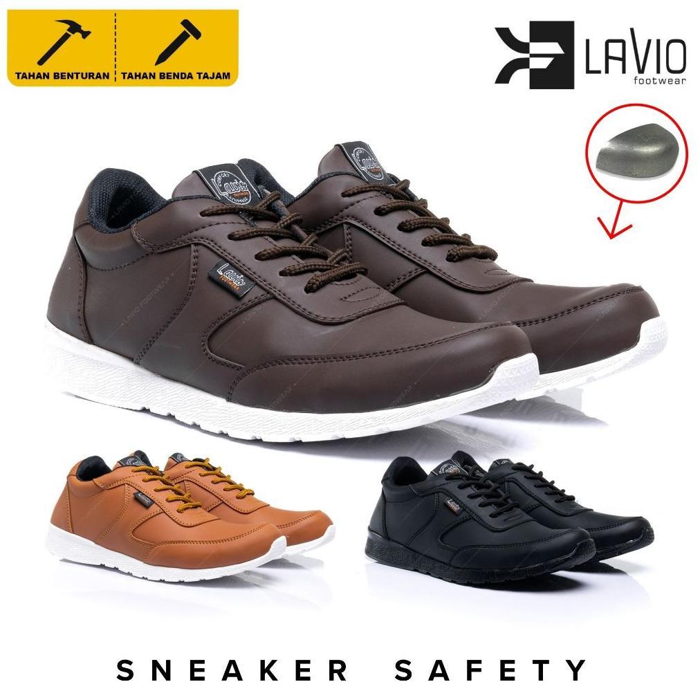 Lavio Sepatu Pria Sneakers Safety Original Lexa Safety Shoes Ujung Besi Indoor Outdoor Termurah