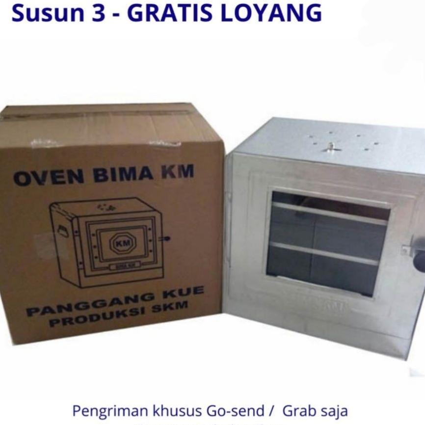 Oven Bima Km Asli Free Loyang 3Pcs/Oven Tangkring Bima Km 3 Susun