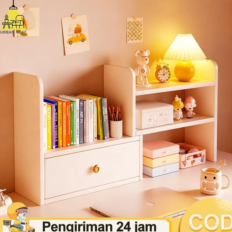 Cod Rak Desktop Storage Rak Meja Stationery Tempat Penyimpanan Tempat Untuk Meja Kantor & Meja Belaj