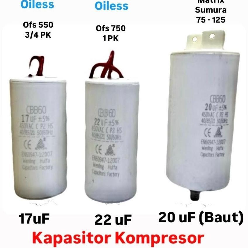 Jf Capasitor Kapasitor Kompresor Listrik Matrix Sumura Oli Dan Oiless