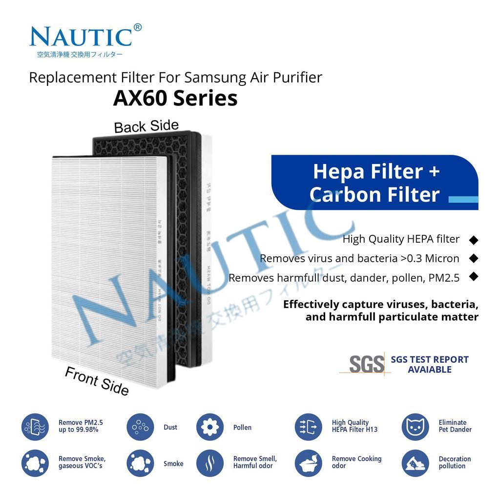 Hepa Filter Untuk Air Purifier Samsung Ax60 / Ax60R5080Wd Ax5000 Hepa+Carbon