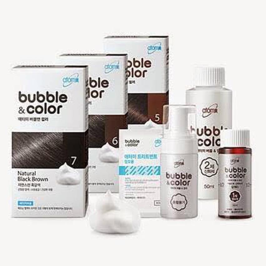 BUBBLE & COLOR (Pewarna Rambut Foam) cat rambut