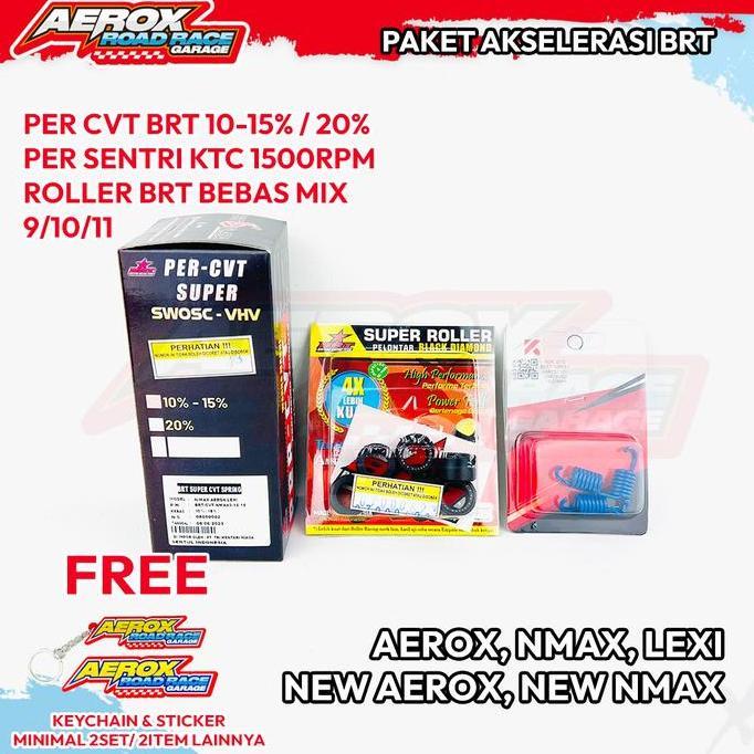PAKET AKSELERASI CVT BRT AEROX NMAX LEXI NEW AEROX NMAX