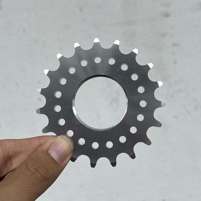 Cog Fixie 19T Fixed Gear Gir 19 T Lasco Original Chrome Cnc Alloy 7075
