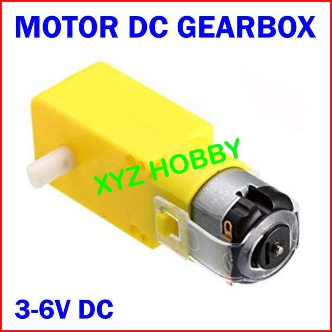 Dinamo Motor DC 1:48 Gearbox Kuning DC 6V Robot Mobil Smart Car RC Line Follower Suku Cadang