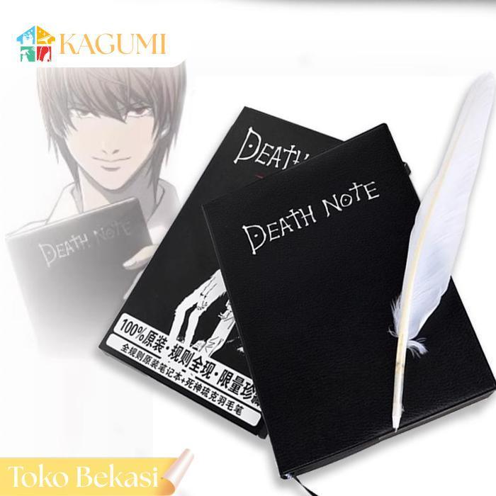 Kagumi Buku Death Note / Buku Tulis Death Note Bergaris / Buku Catatan Death Note Dengan Pena Bulu A