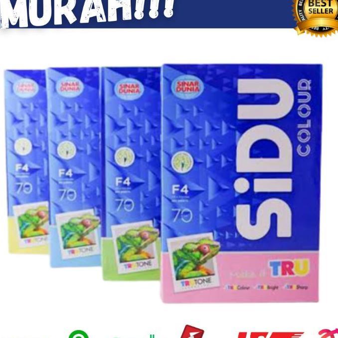 Kertas Hvs F4 70Gram Sinar Dunia Warna 1 Rim