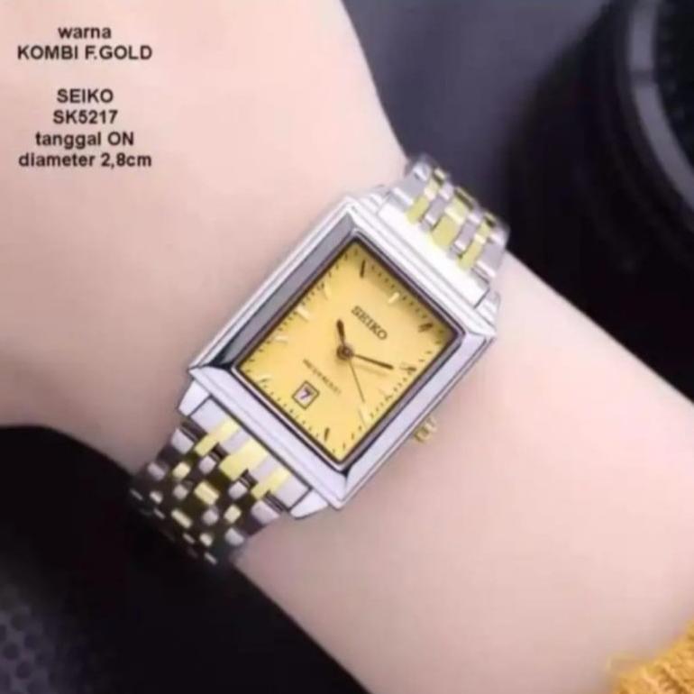 exclusive seiko jam tangan fashion wanita seiko anti air tanggal aktif bonus box dan baterai