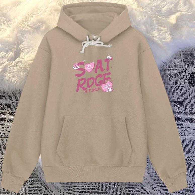 cuci gudang sweater hoodie jumper atasan soat rdgf wanita remaja hoodie korean style bahan fleece