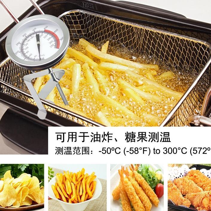 Frying Thermometer 40Cm Ukur Suhu Minyak Air Stainless Steel Analog - Thermometer Minyak Goreng 40Cm