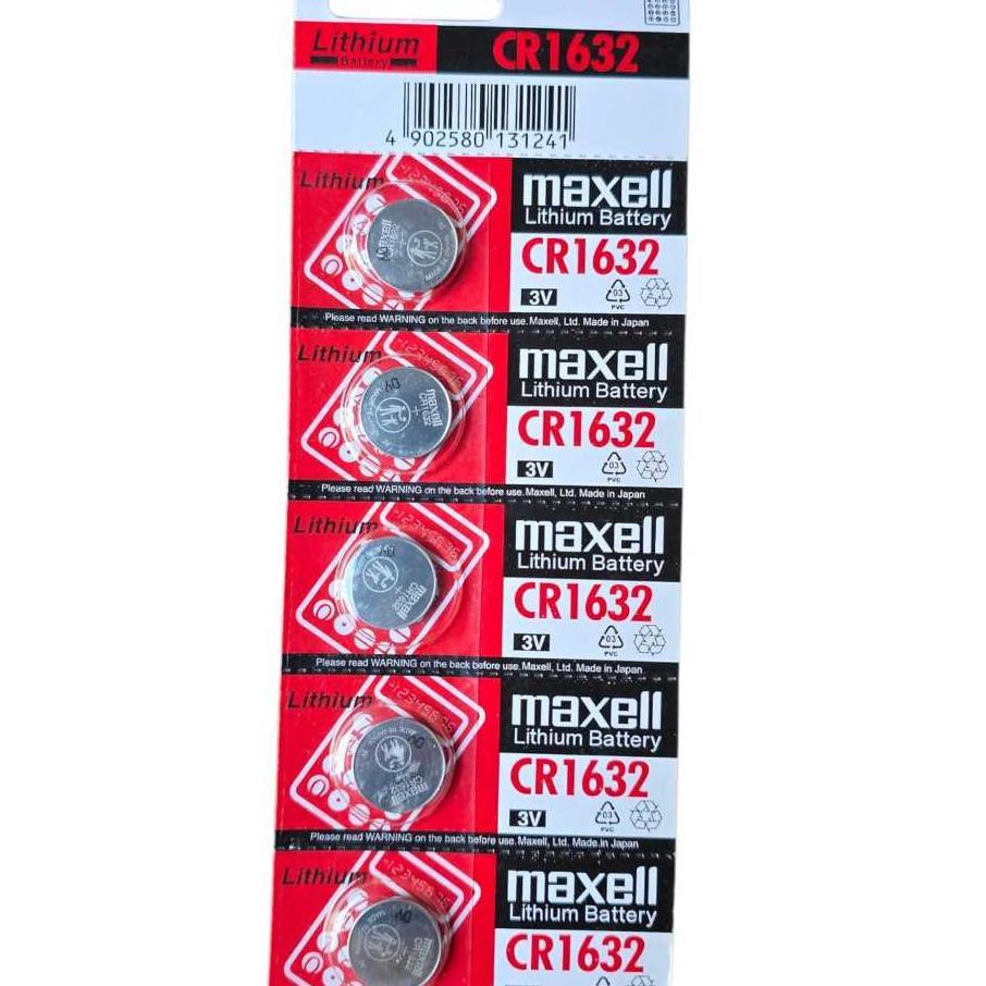 ( 1 Lembar ) Batre Maxell Cr1632 Original Batre Remot Mobil Remot Motor Batre Jam Tangan