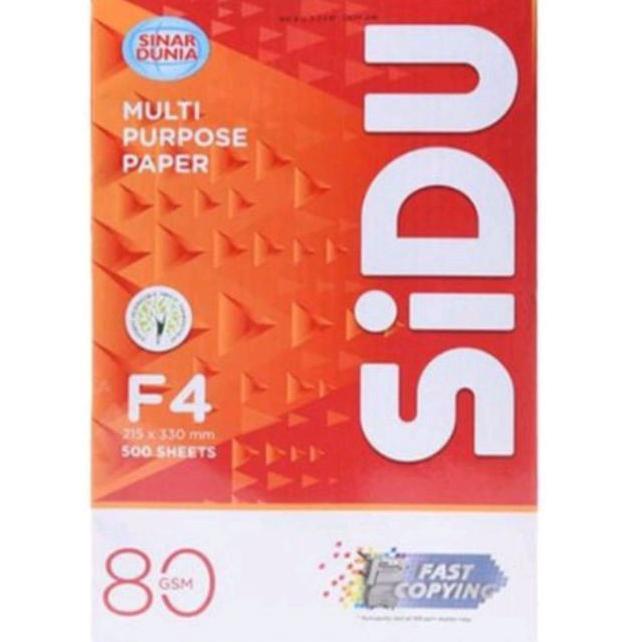 Kertas Hvs F4 Sidu 75Gsm / 80Gsm