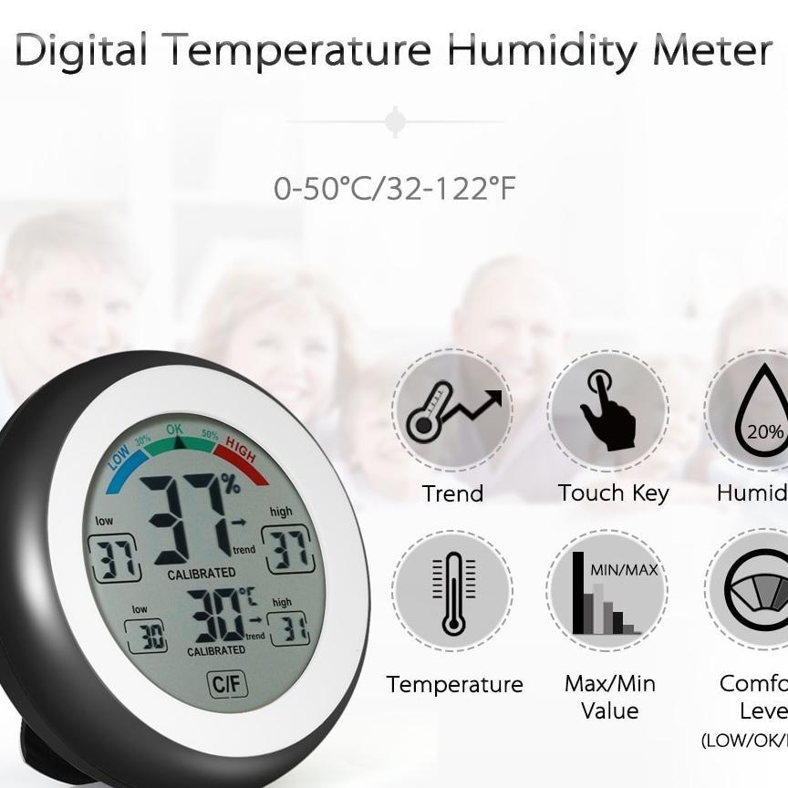 Hygrometer Thermometer Digital Hygrometer Termometer Ruangan Digital Thermometer Indoor Meterk Digit