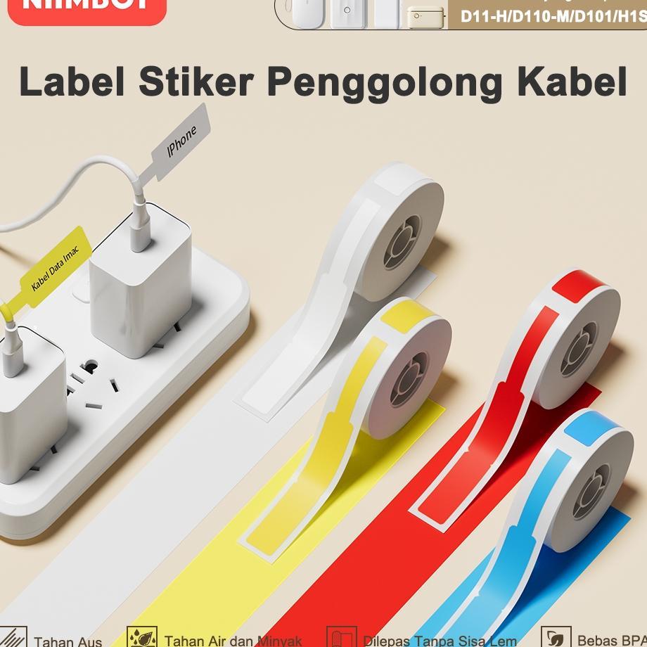 Niimbot D11/D110/D101 Kabel Label Printer Stiker, Label Stiker Kabel Fiber Optik Jaringan