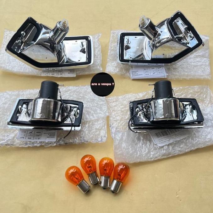 Lampu Sen Set Triom by Piaggio Mika Bening utk PX, Excel, dkk