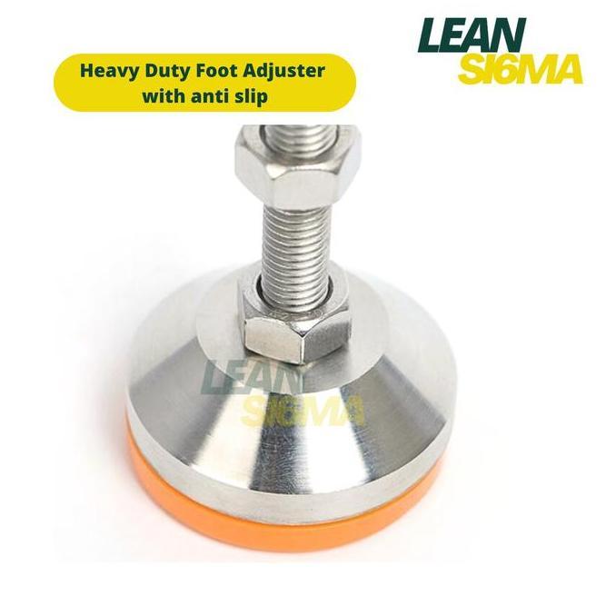 Heavy Duty Adjuster Foot with Anti Slip Kaki Meja Stainless Steel 304