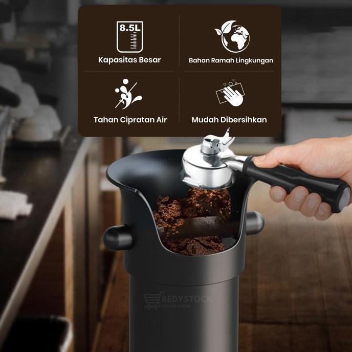 STANDING COFFEE KNOCK BOX TUBE BIN COFFEE WADAH AMPAS KOPI BERDIRI