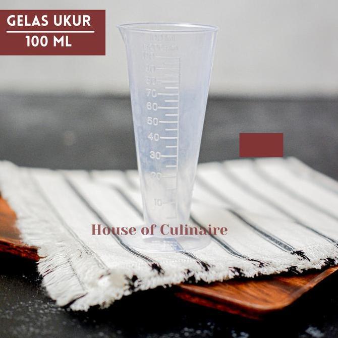 Gelas Ukur 100 ml Jigger Plastik 100 ml Measuring Cup Beaker 100 ml
