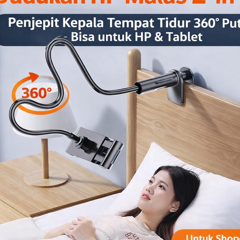 [Pengiriman 24 Jam] Holder Hp Dinding/Lazypods Bracket Penjepit/Mount Smartphone Phone Monopod Meja/
