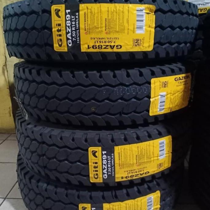 Terlaris Ban Trul Kawat Set Giti Gaz 891 750-16 Ban Double