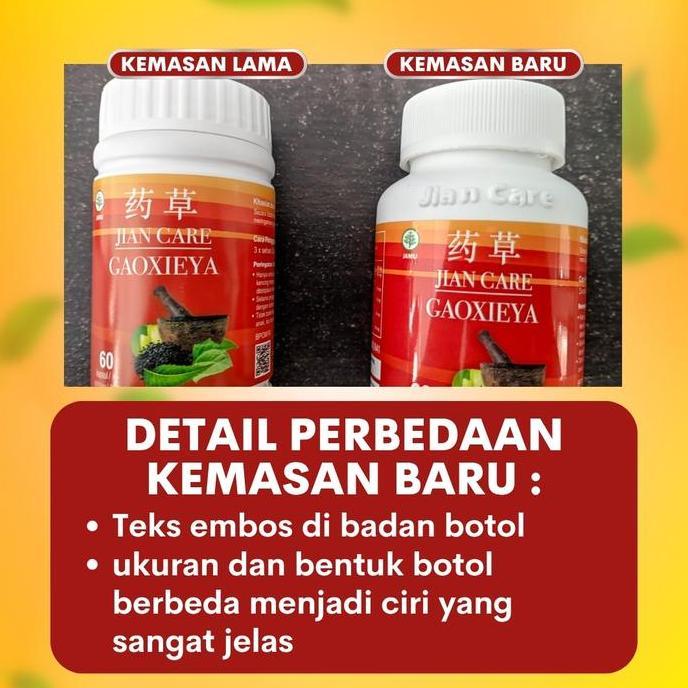 Kitman- Jian Care Gaoxieya - Suplemen Herbal Gula Darah Bpom
