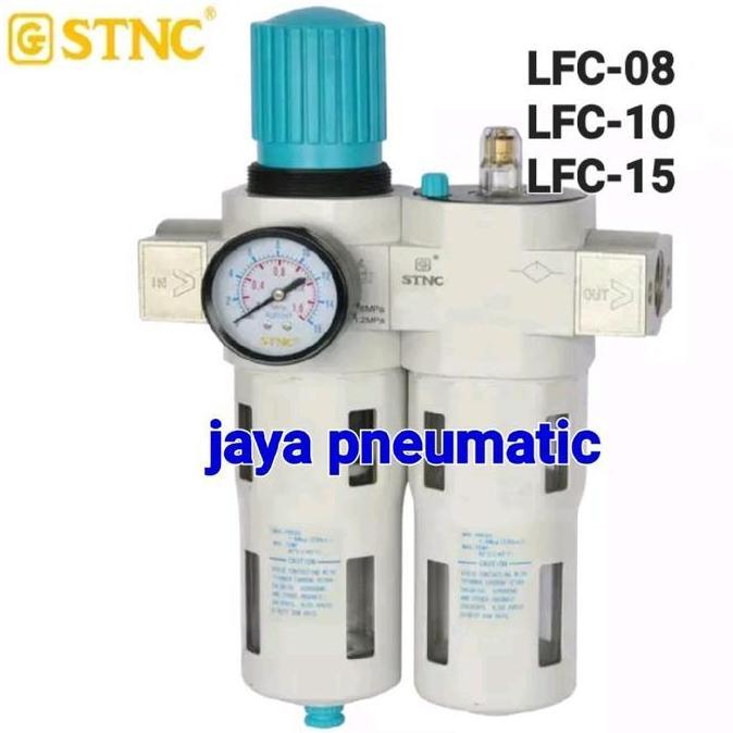 New- Lfc-08/Lfc-10/Lfc-15 Stnc Filter Regulator Lubricator 16Bar Drat 1/4"/3/8"/ 1/2"