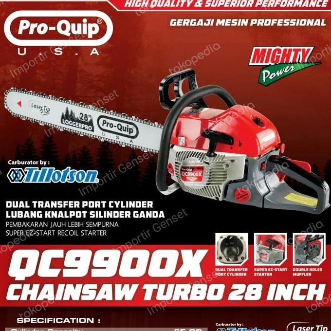 Gergaji Serbaguna Chainsaw Turbo 28 Inch Proquip Qc9900X