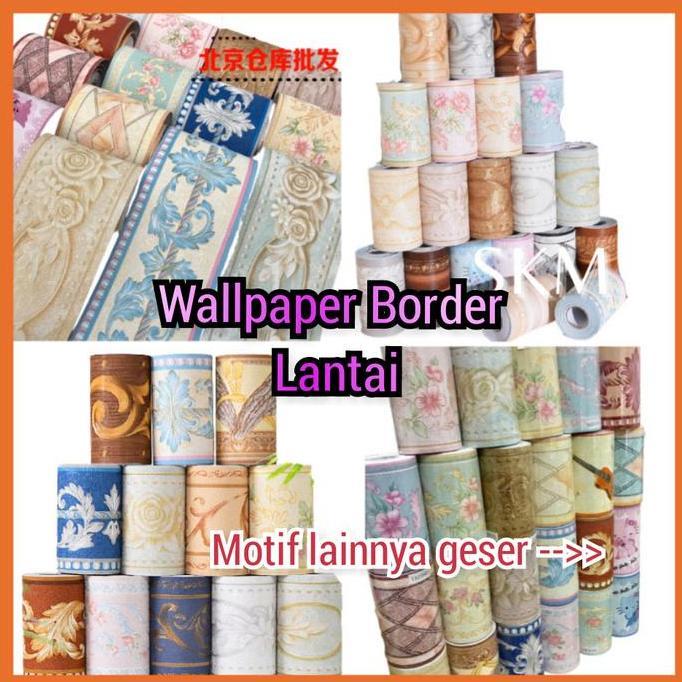 New - Wallpaper Dinding Tembok Wallborder Sticker Kamar Mandi Pintu Prm Lis
