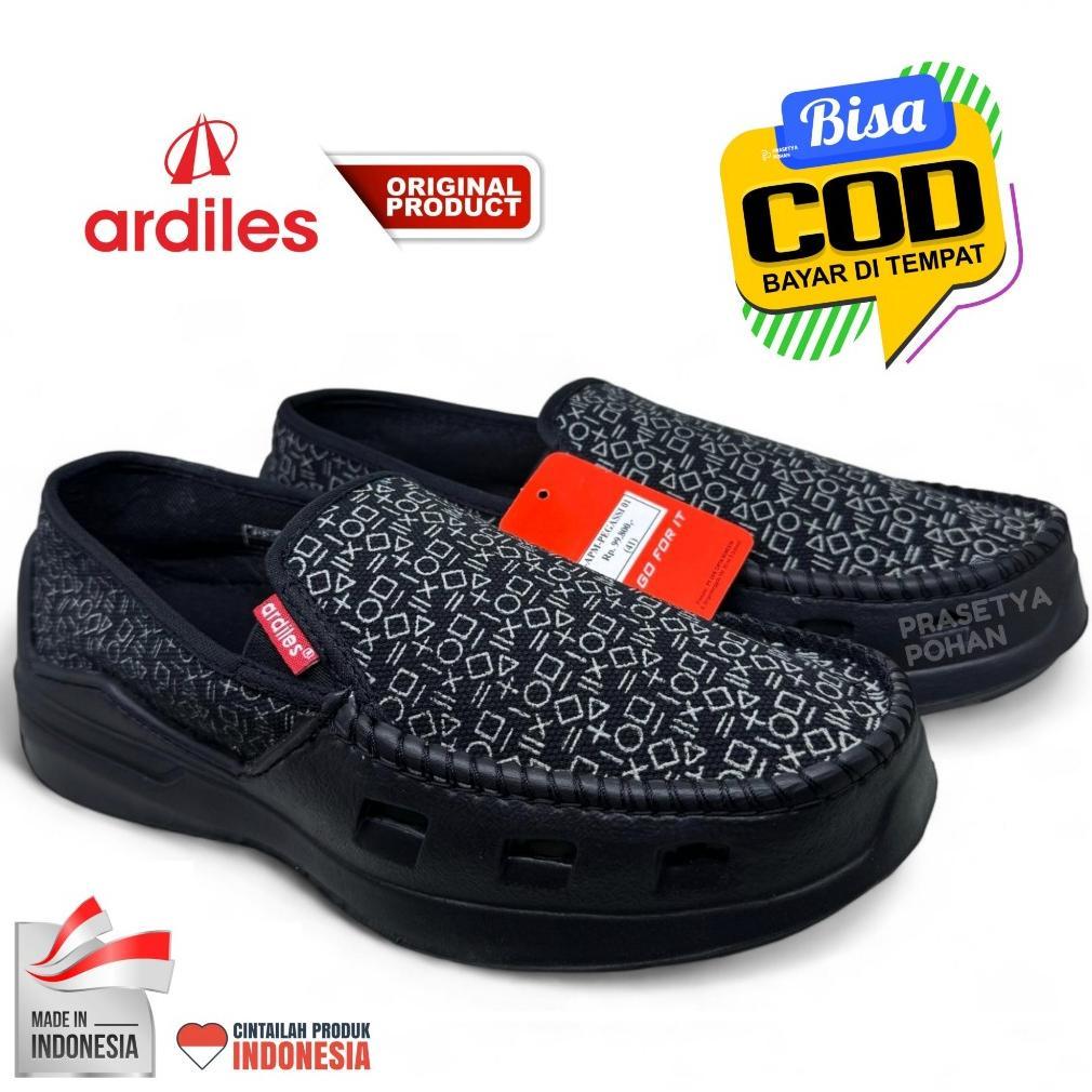 NEW DEALS Sepatu Ardiles Slip On Pria Hitam Original Ardiles - Sepatu Ardiles Pria