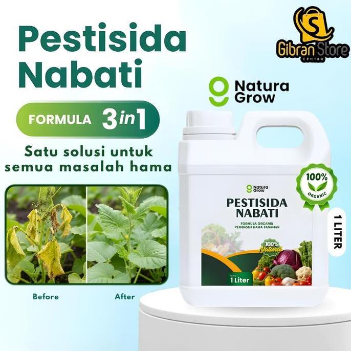 Naturagrow - Pestisida Nabati Organik 3In1 1 Liter Formula Pekat | Insektisida Fungisida Bakterisida