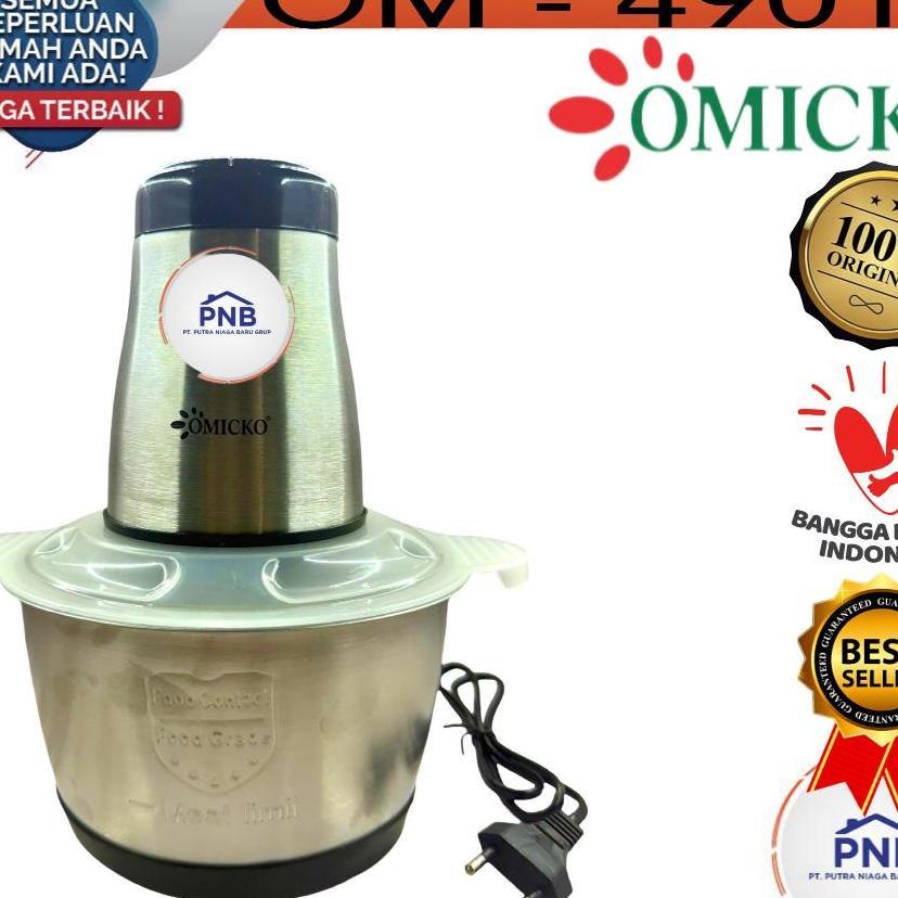 Food Processor Elektrik Chopper Daging Bumbu Listrik 2 Liter Omicko
