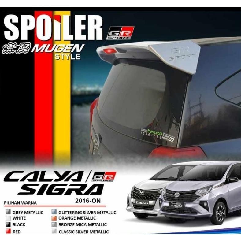Spoiler Calya Sigra Model Luxury Trd Dan Luxury Gr Sport
