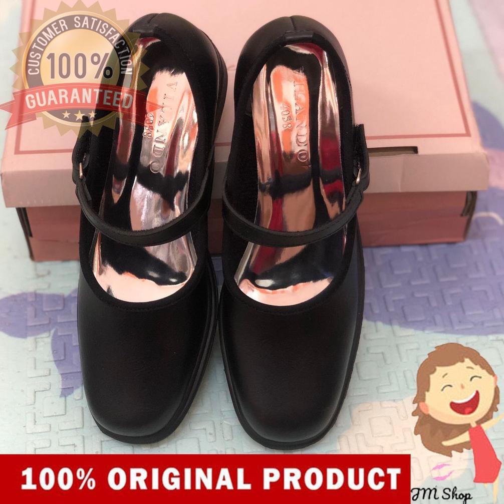 HOT DEALS VILANDO SEPATU PANTOFEL WANITA | Pansus | Sekolah | Paskibra | PDH Hitam 100% ORI