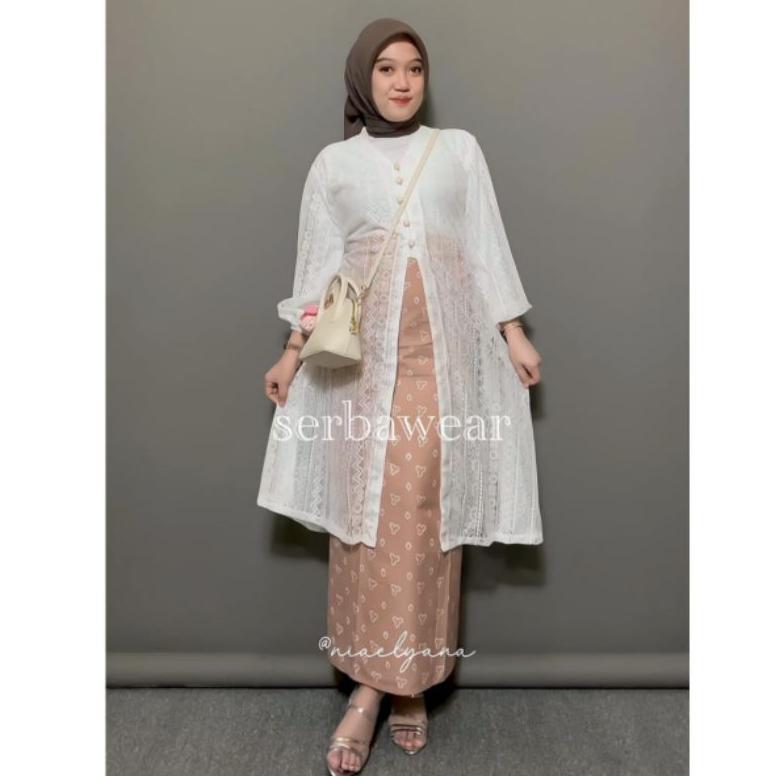 Termurah Daneen Outer Tunik Brocade Lace Ada Jumbo Ld 120 |Outer Kondangan | Outer Tunik | Outer Wis