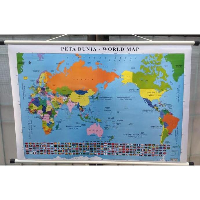 Termurah Peta Dunia World Map Peta Dinding